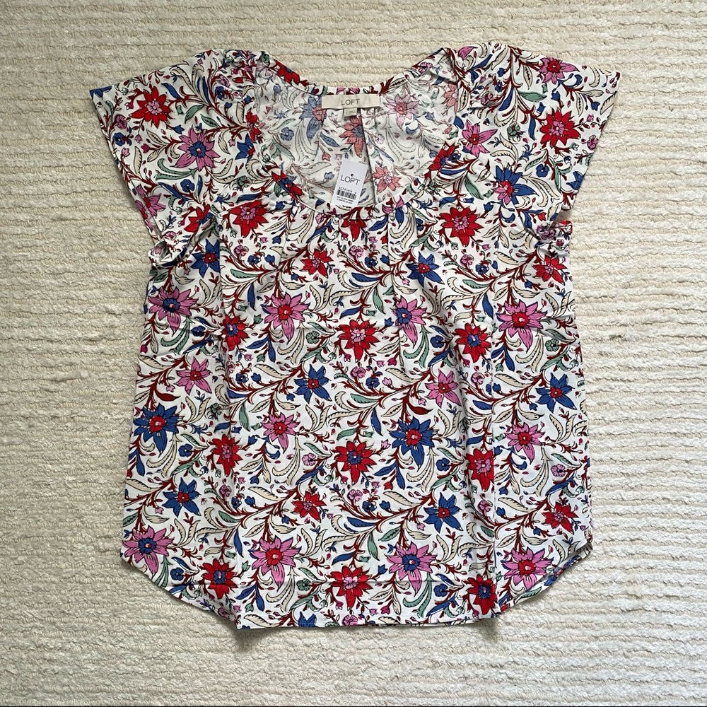 NWT Loft Spring Bloom tunic top - Picture 12 of 12